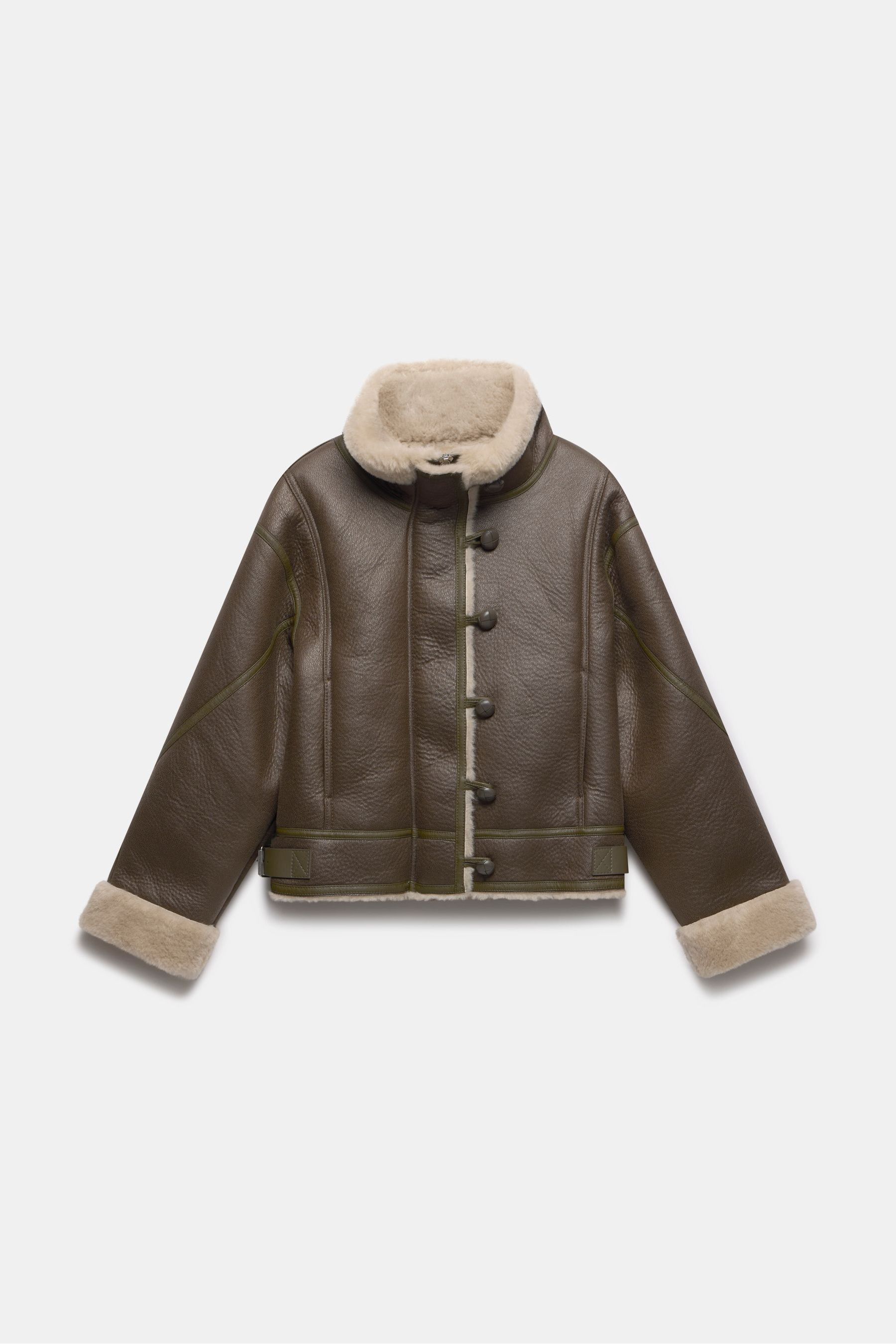 Buy Mint Velvet Green Khaki Funnel Neck Aviator Jacket from the Next UK online shop