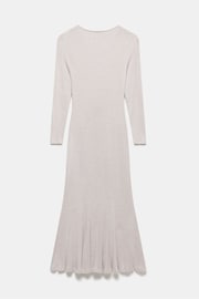 Mint Velvet Cream Cosy Ribbed Jersey Midi Dress - Image 4 of 4