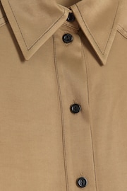 River Island Beige Satin Oversized Shirt - Image 4 of 4