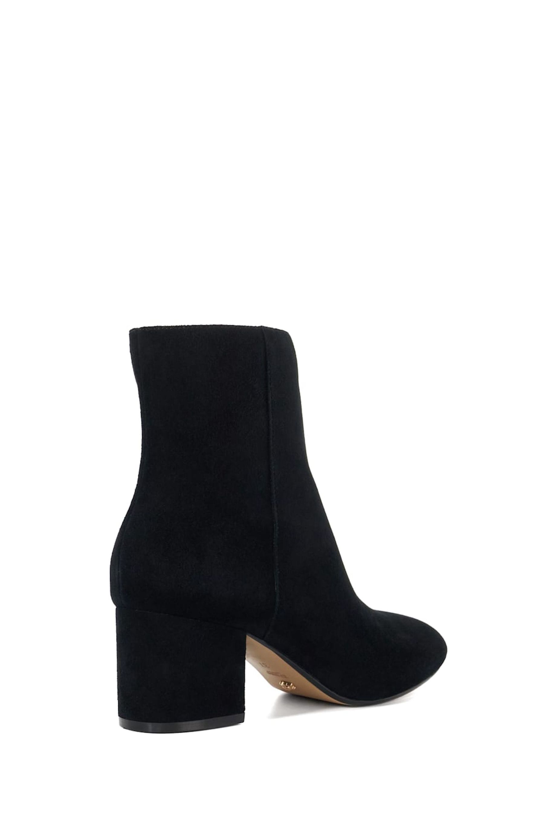 Dune London Black Ottack 2 Low Block Heel Boots 3 EU 36 Womens
