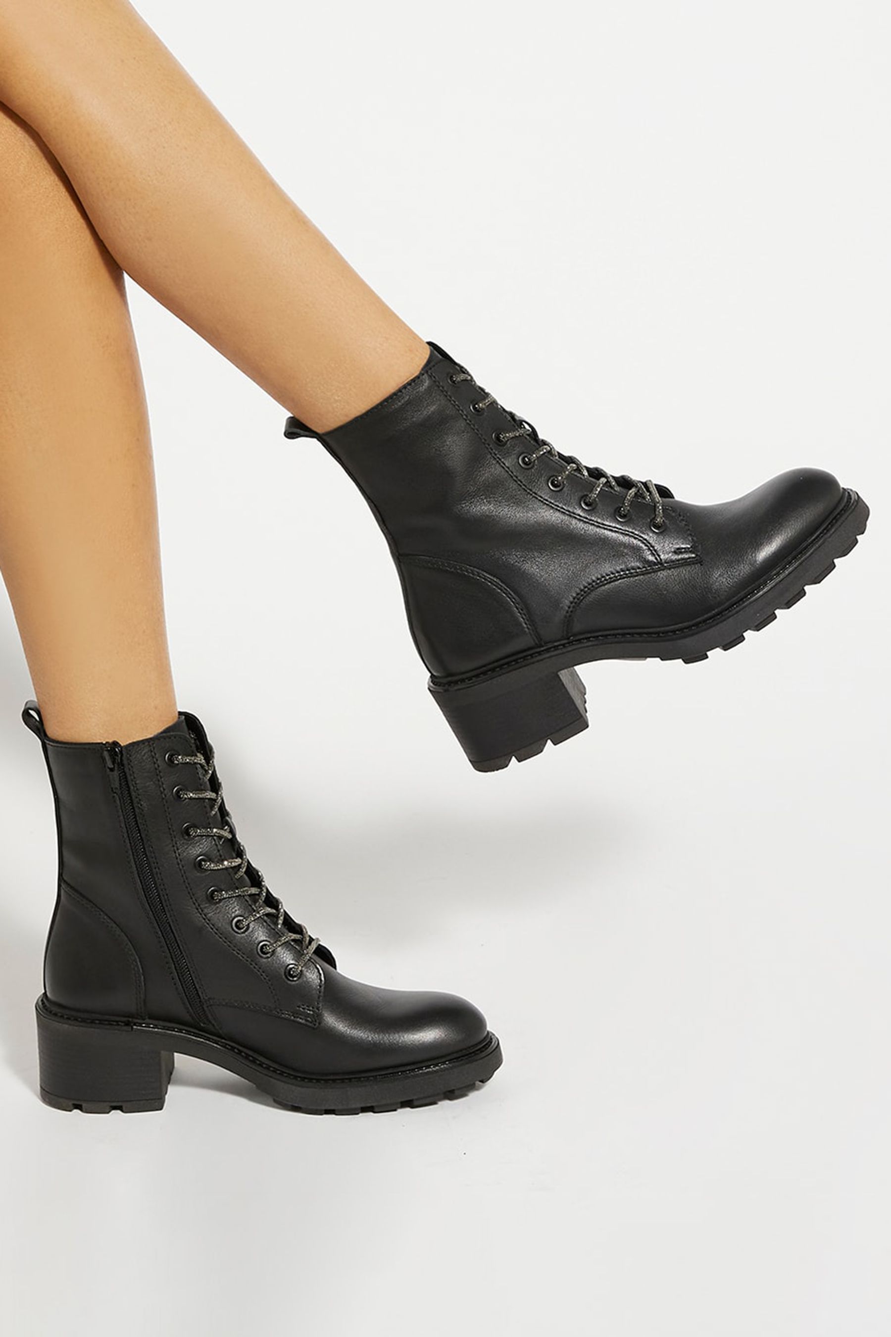Buy Dune London Black Plexie Embellished Lace Boots from Next France