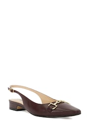 Dune London Black Hopewell Snaffle Slingback Shoes - Image 2 of 5