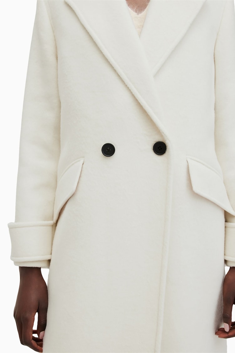 AllSaints White Mabel Coat - Image 2 of 9