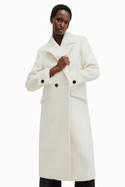 AllSaints White Mabel Coat - Image 5 of 9