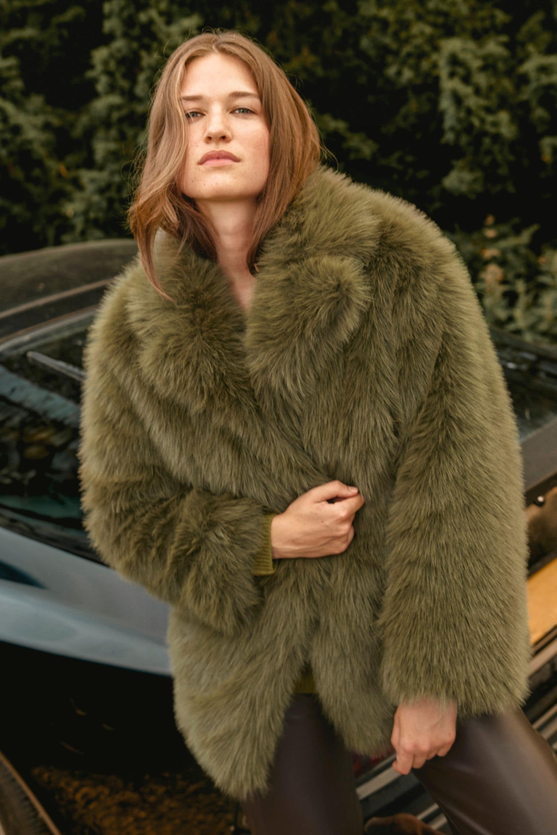 Next fluffy jacket store