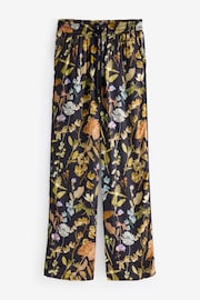 Baukjen Mandy Printed Satin Black Trousers - Image 1 of 1