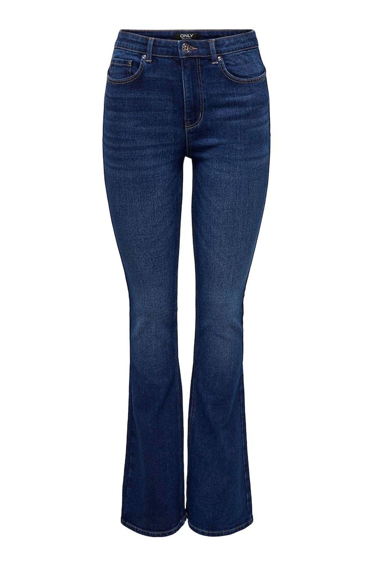 ONLY Blue Lola High Waisted Flared Jeans with Comfort Stretch - Image 1 of 2