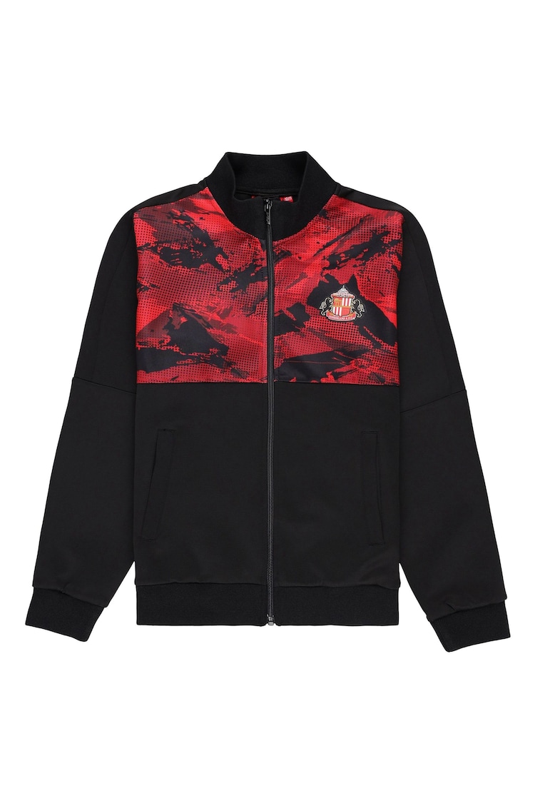 Fanatics Kids Sunderland Camo Track Black Jacket - Image 2 of 3