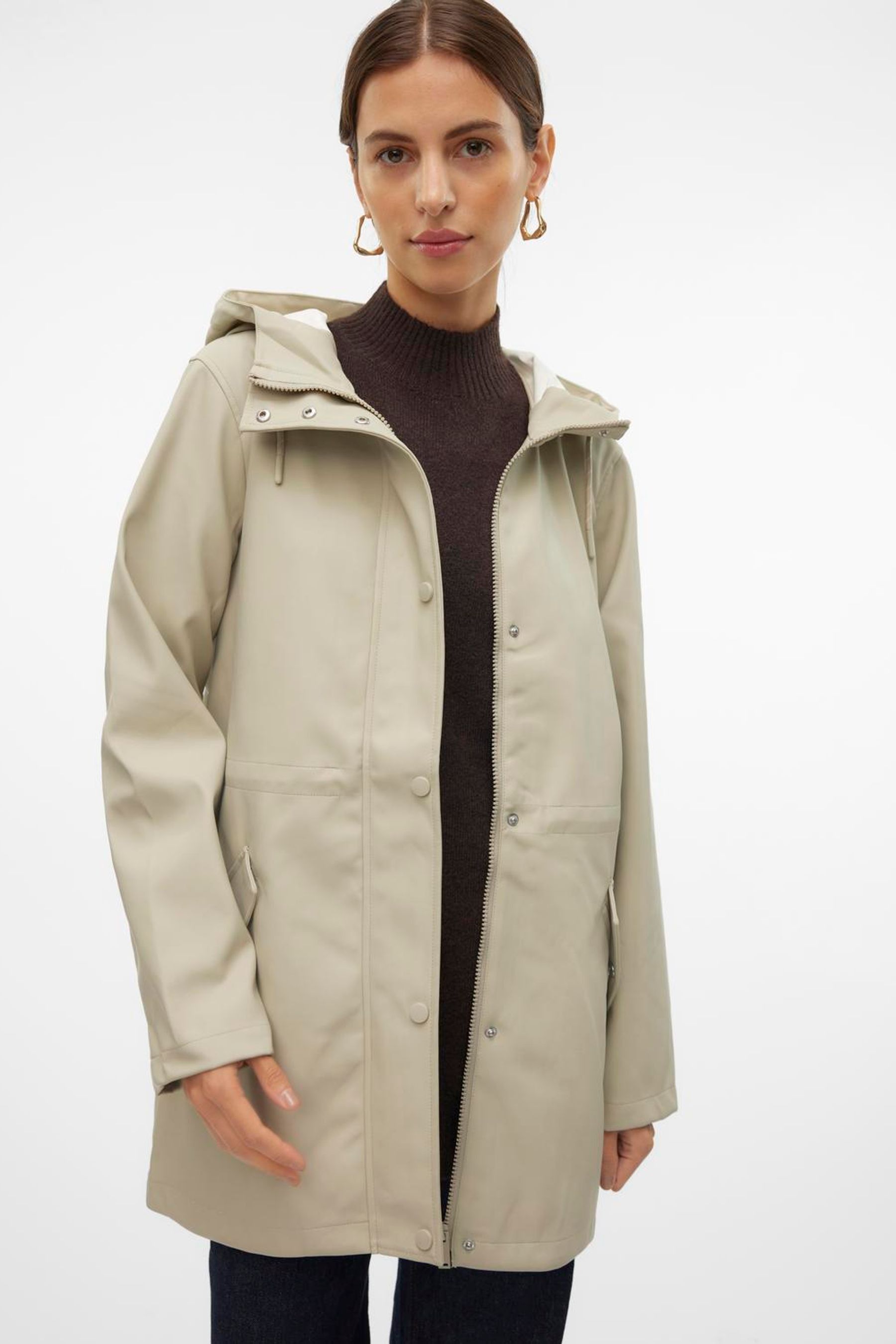 Buy VERO MODA Grey Coated Waterproof Rain Jacket from Next USA