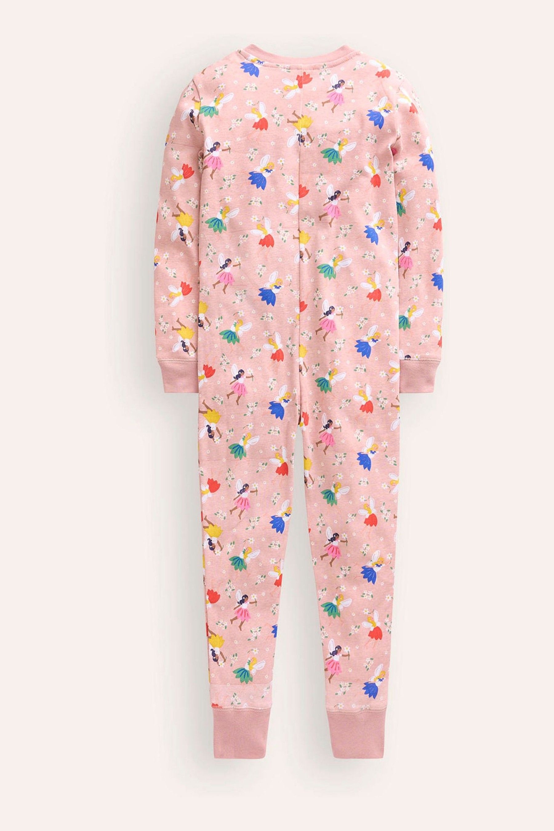 Buy Boden Pink 100 Cotton Fairies Snug All In One Pyjamas from the Next UK online shop