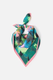 Oliver Bonas Black Winter Sun Pleated Square Neck Scarf - Image 2 of 5