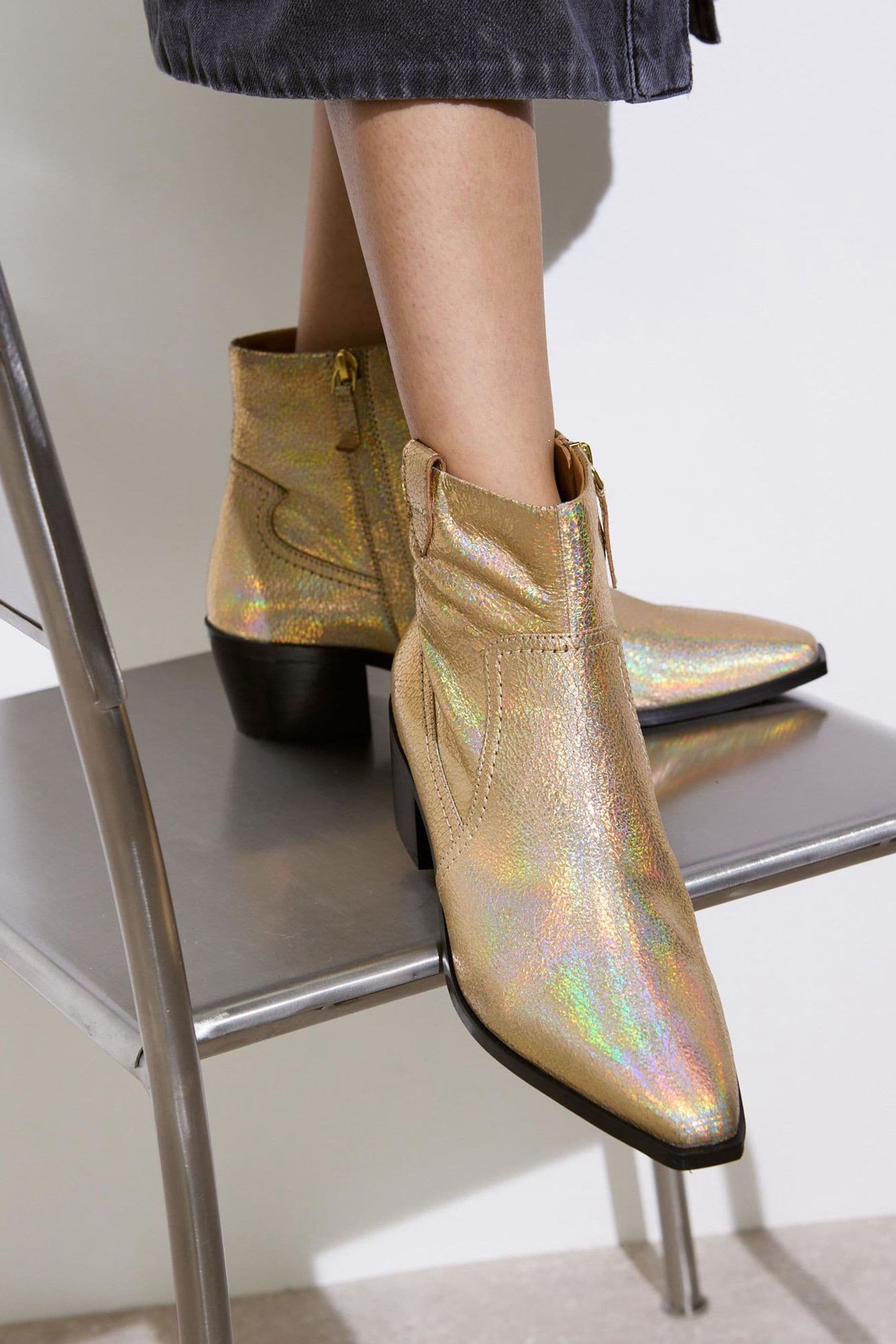 Gold dress boots store