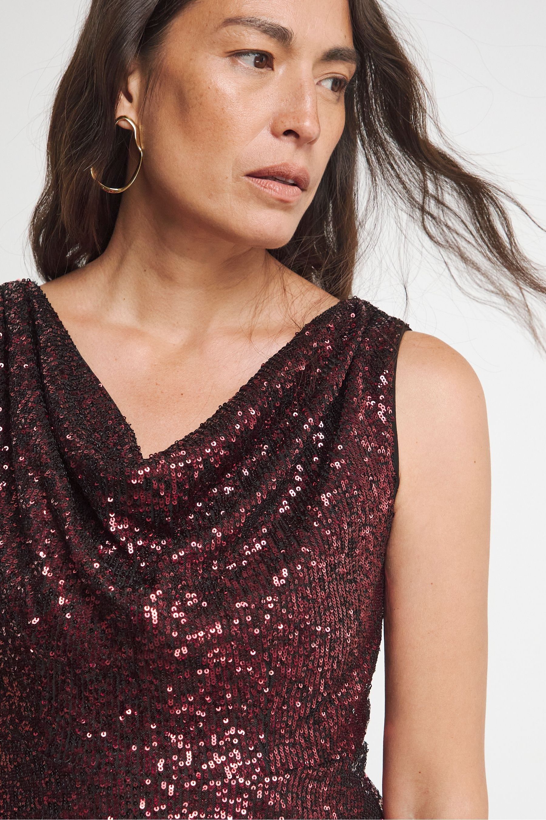 Buy Ombre Sequin Dress from Next Luxembourg