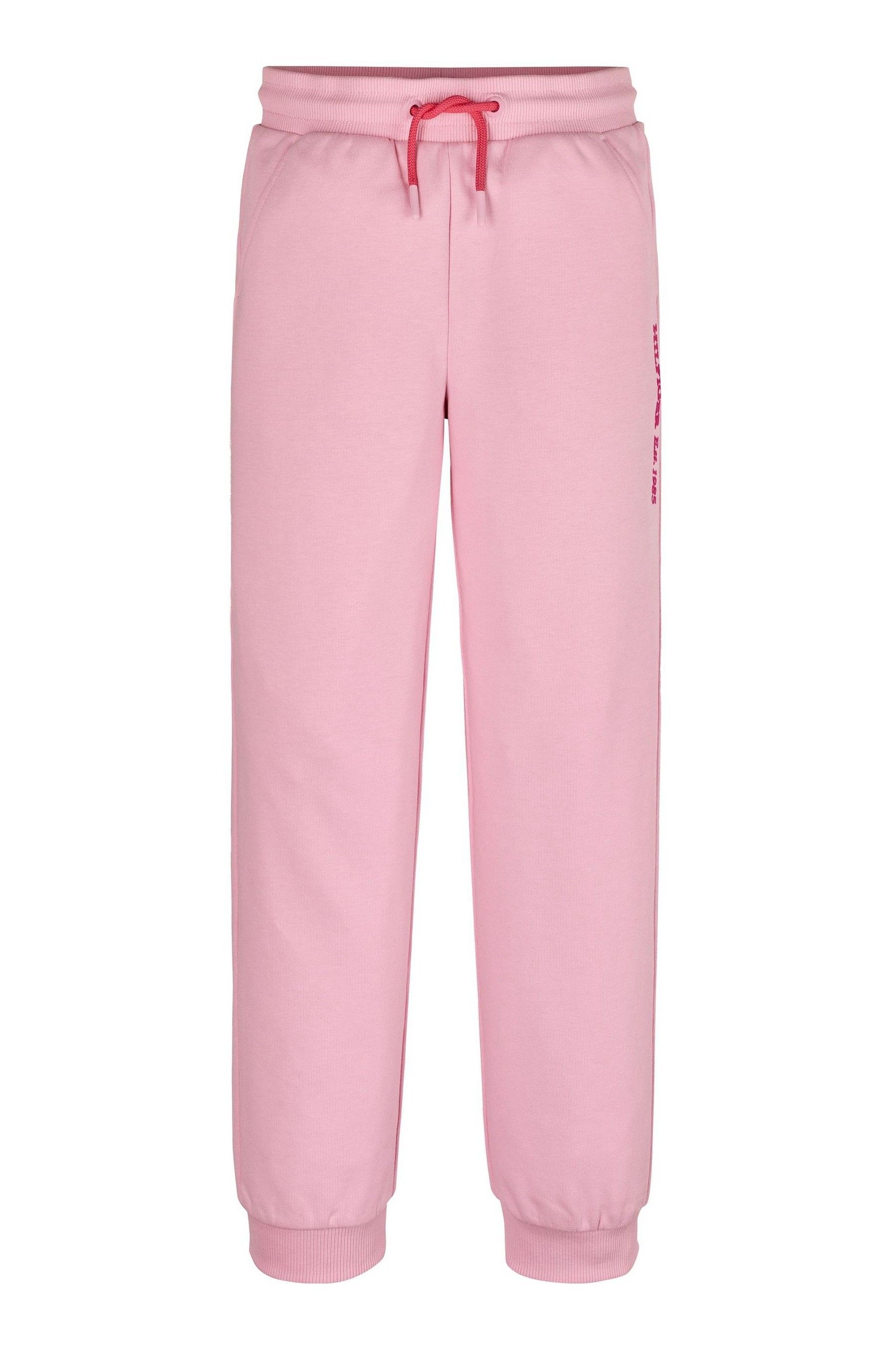 Tommy hilfiger pink joggers discount