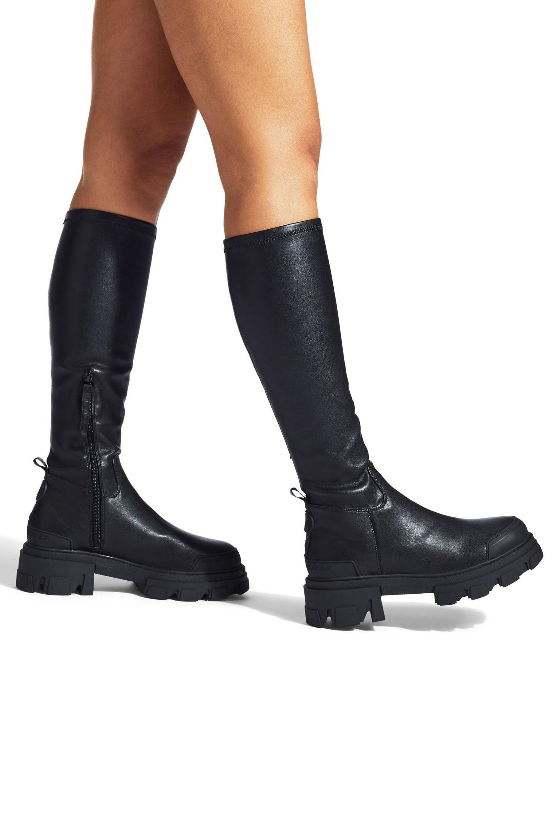 Buy KG Kurt Geiger Trekker Sock Knee2 Black Boots from Next Luxembourg