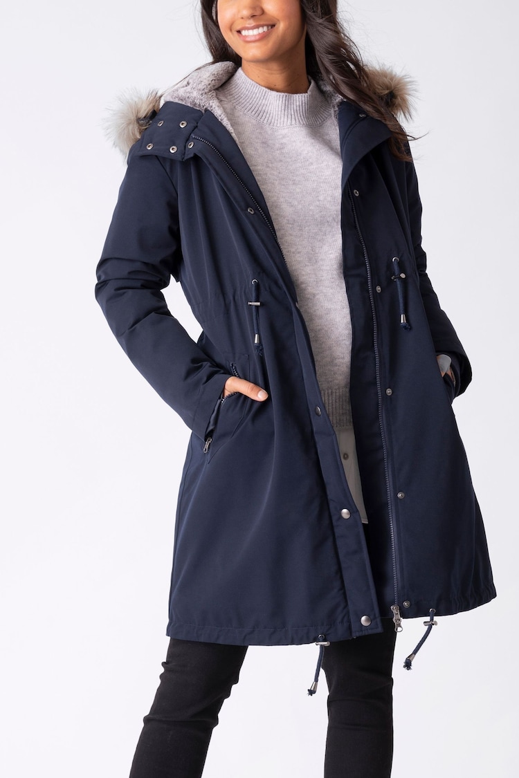 Seraphine Blue 3-iin-1 Maternity Parka - Image 2 of 5