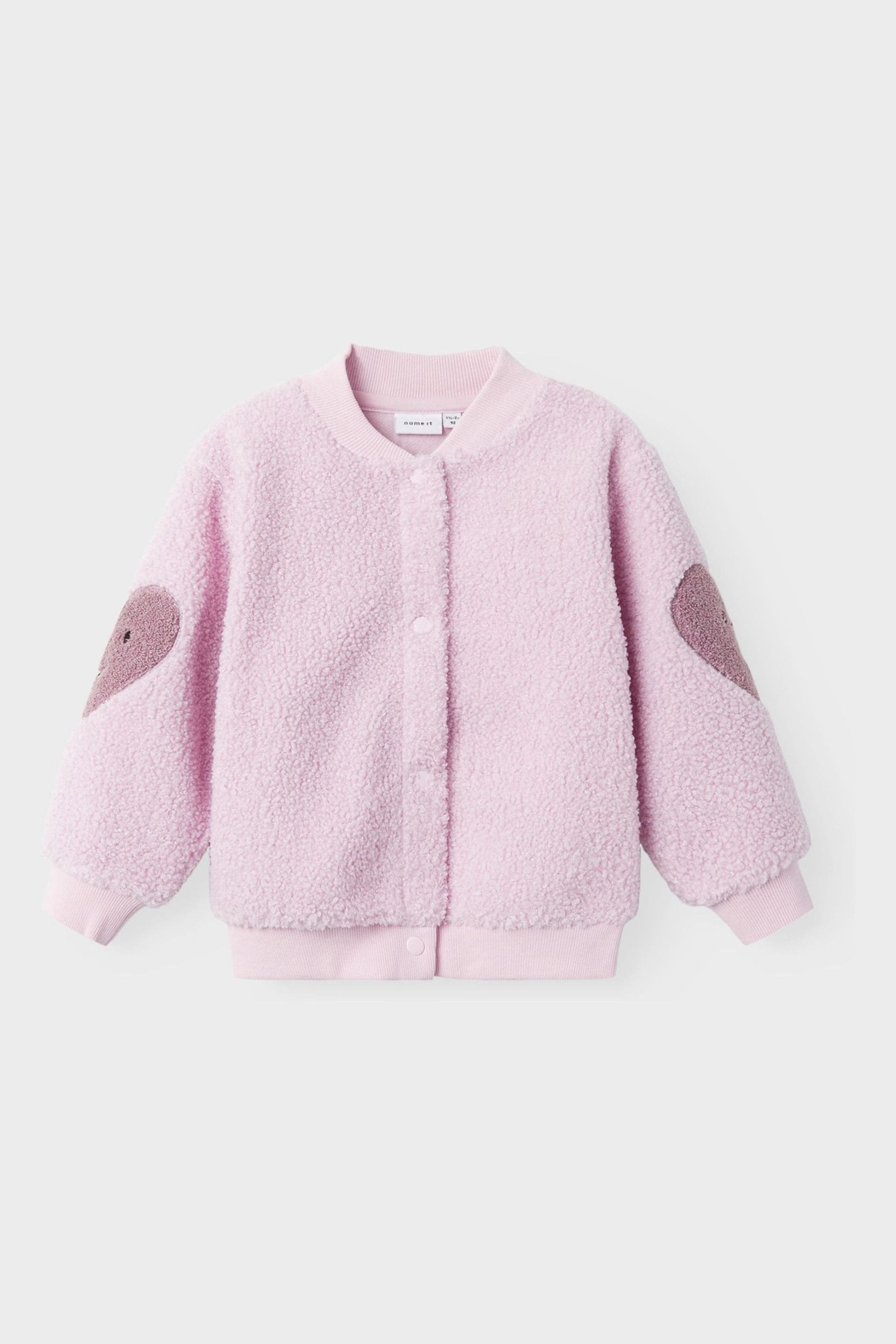 Buy Name It Pink Teddy Bomber Jacket from Next Oman