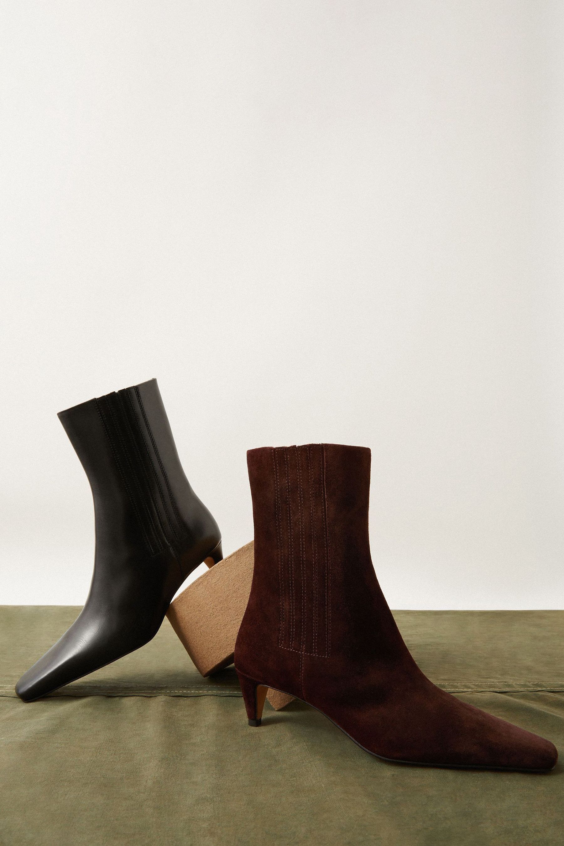 Buy Jigsaw Burgundy Leather Valerie Ankle Boots from the Next UK online shop