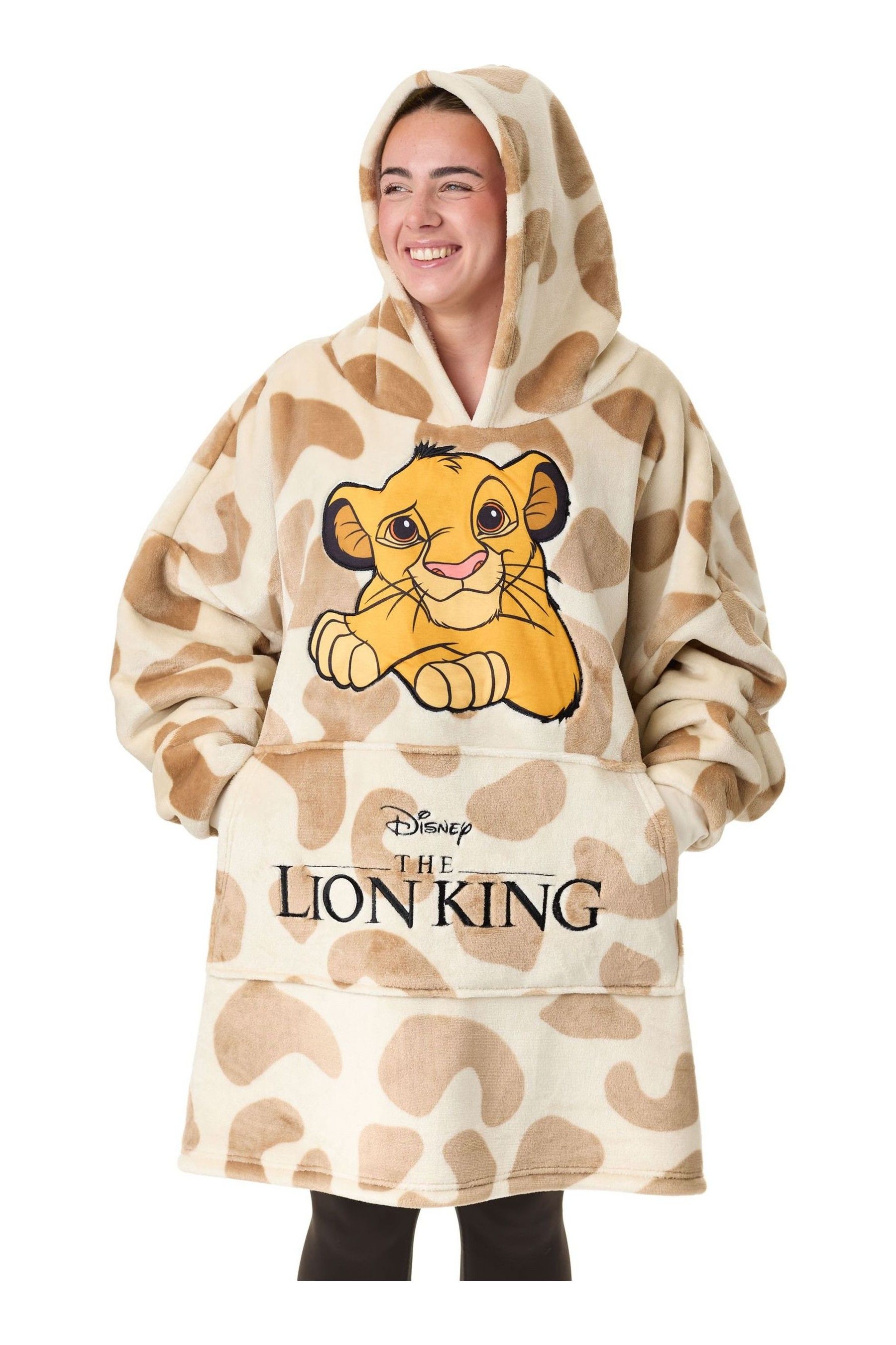 Vanilla Underground Cream Womens Disney Lion King Blanket Hoodie