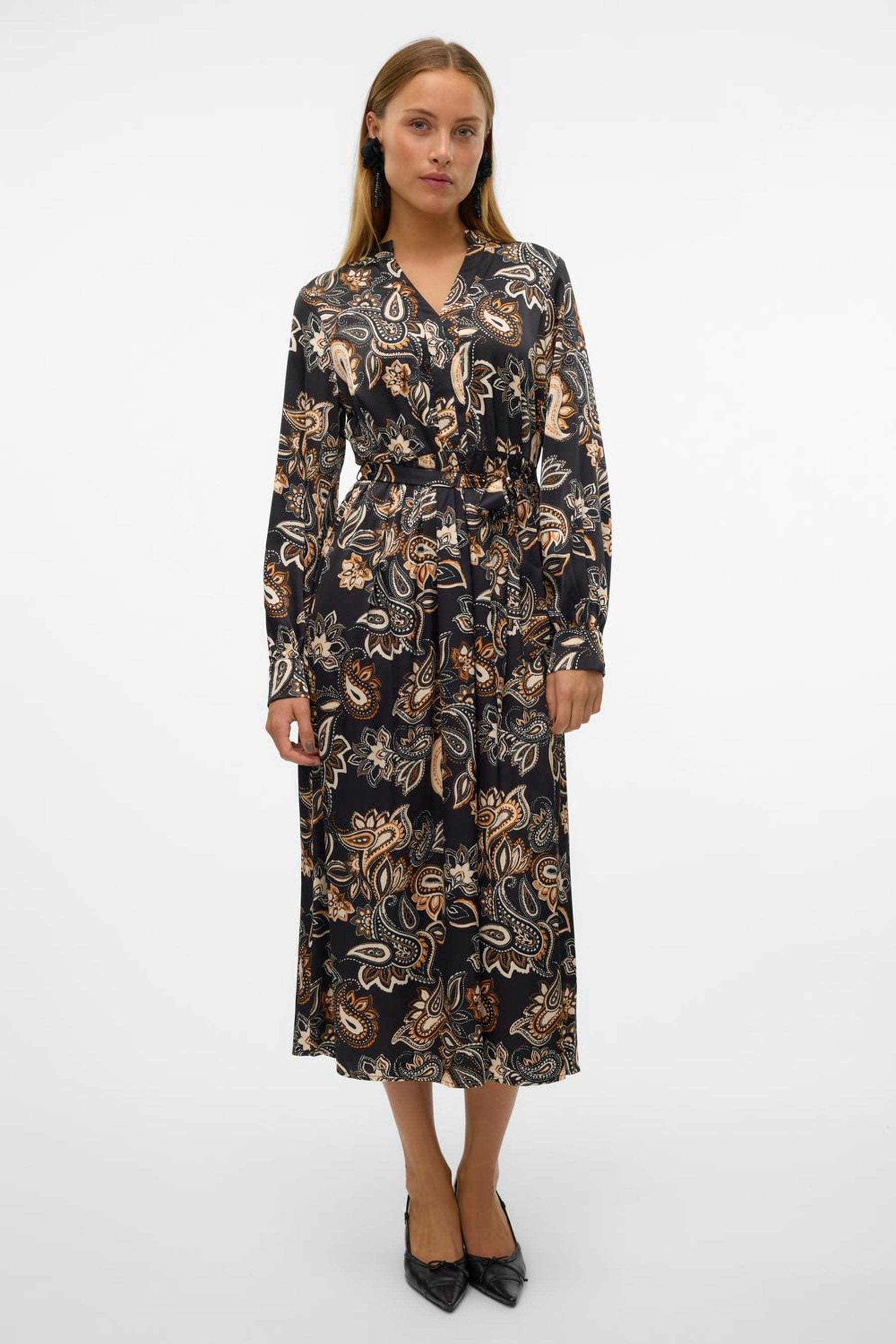 Buy VERO MODA Black Shirt Dress In All Over Paisley Print from Next Singapore