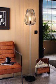 Eglo Black Newtown Caged Floor Lamp - Image 1 of 5