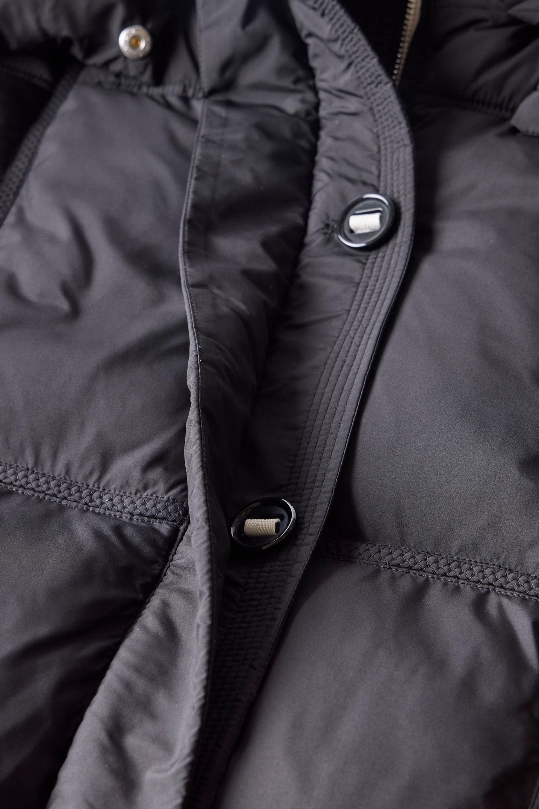 Buy Mint Velvet Black Braided Padded Parka from the Next UK online shop
