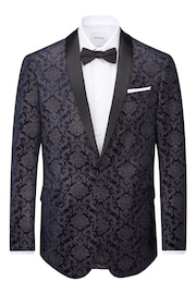 Skopes Blue Tailored Fit Tiesto Velvet Dinner Jacket - Image 5 of 6