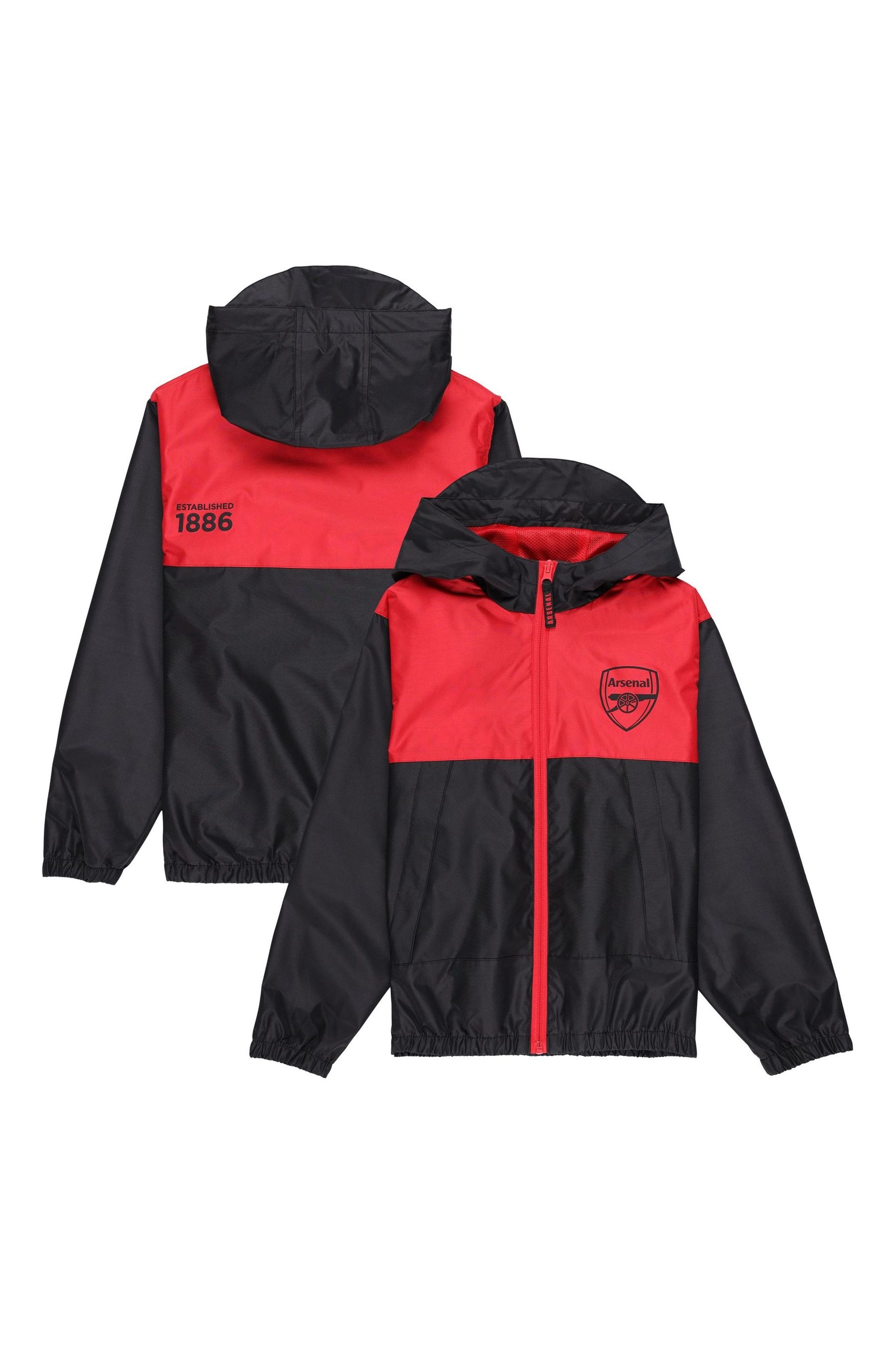 Buy Fanatics Kids Arsenal Shower Black Jacket from the Next UK online shop