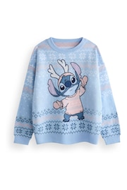 Vanilla Underground Disney Stitch Womens Christmas Jumper - Image 1 of 6