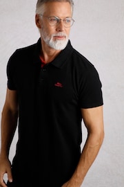 Weird Fish Black Miles men Pique Polo Shirt - Image 1 of 6