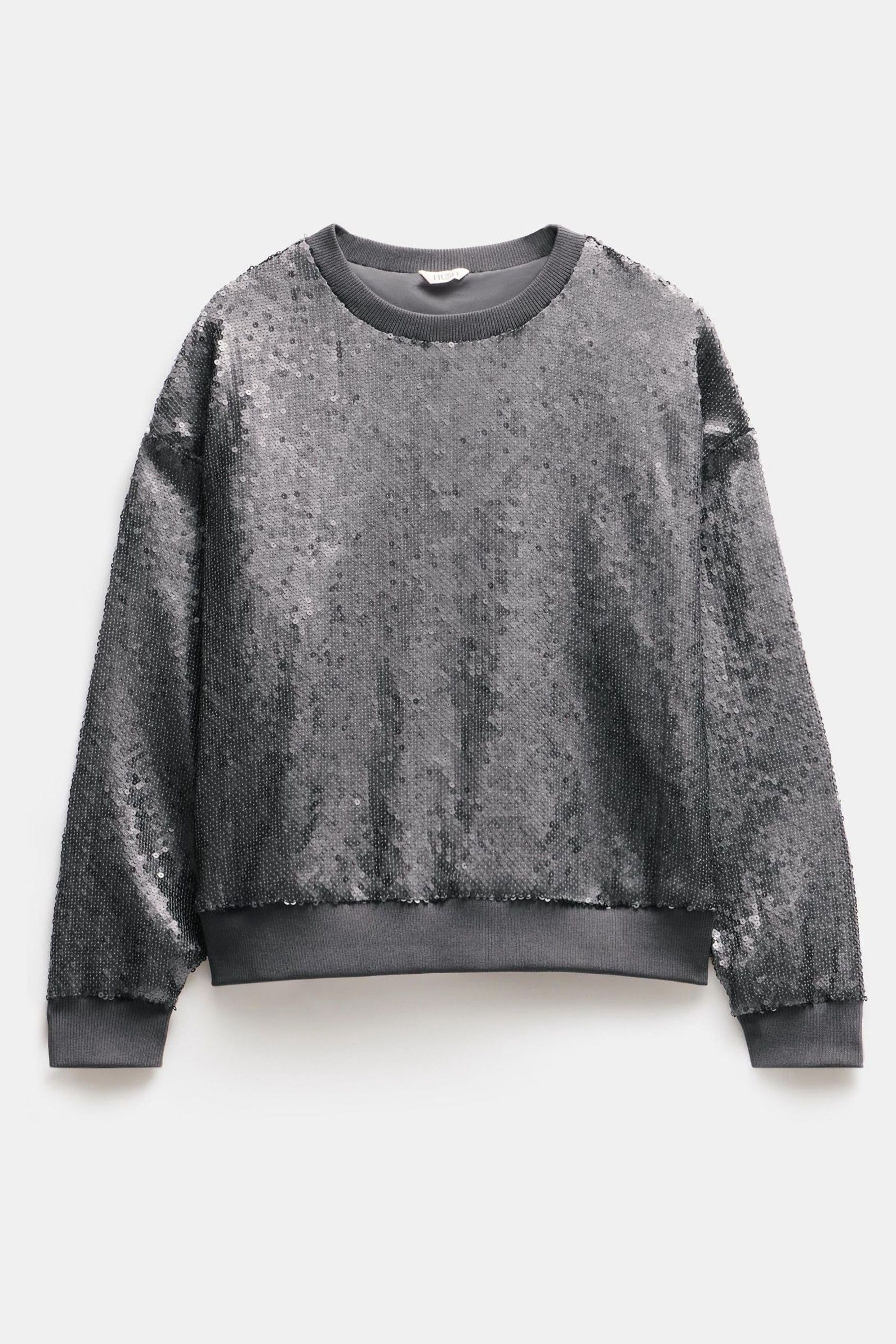 Silver sequin sweatshirt outlet