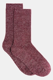 Hush Red Lily Lurex Socks - Image 1 of 4