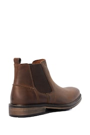 Dune London Brown Wide Fit Wide Fit Chorleys Chelsea Boots - Image 3 of 4