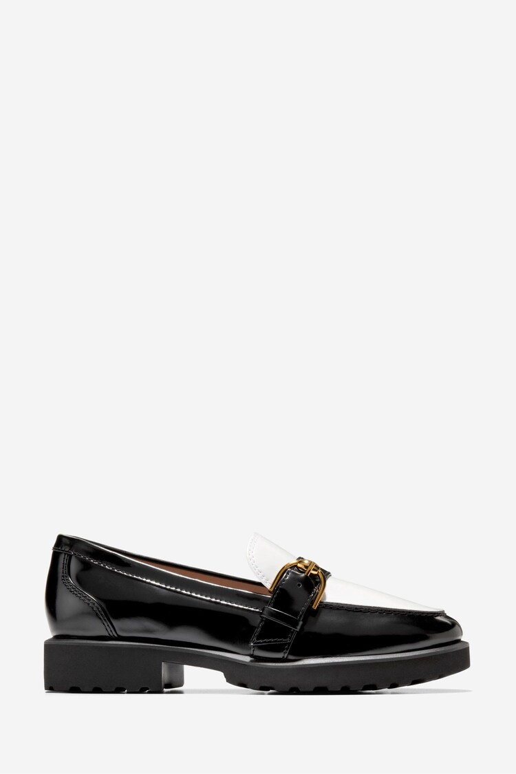 Cole Vans Haan Womens Giani Buckle Black Loafers - Image 1 of 5