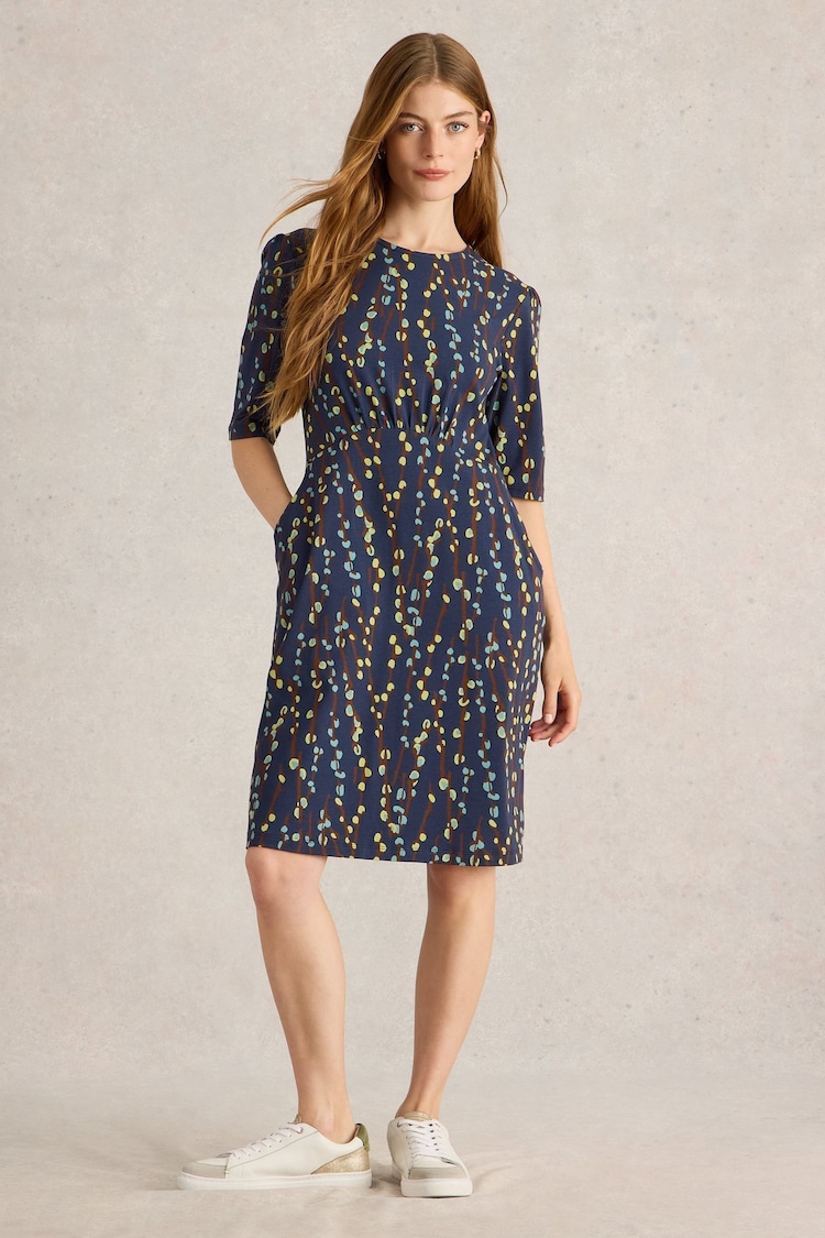 White Stuff Blue Olivia Jersey Dress - Image 1 of 6