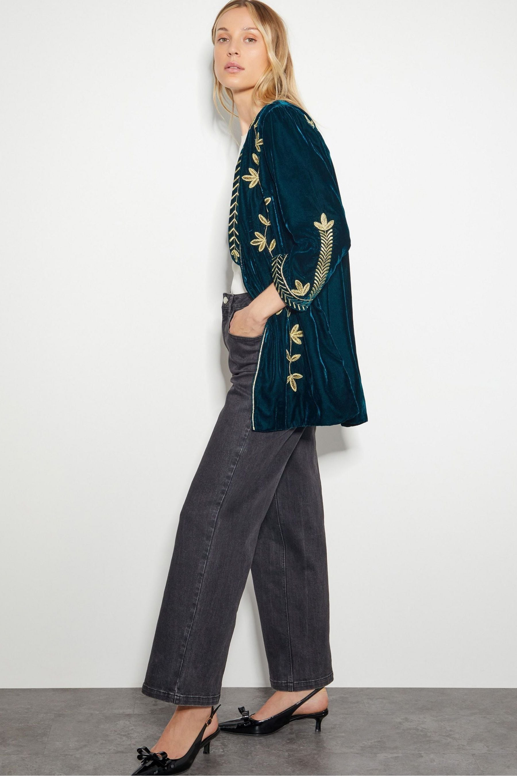 Monsoon embroidered jacket hot sale