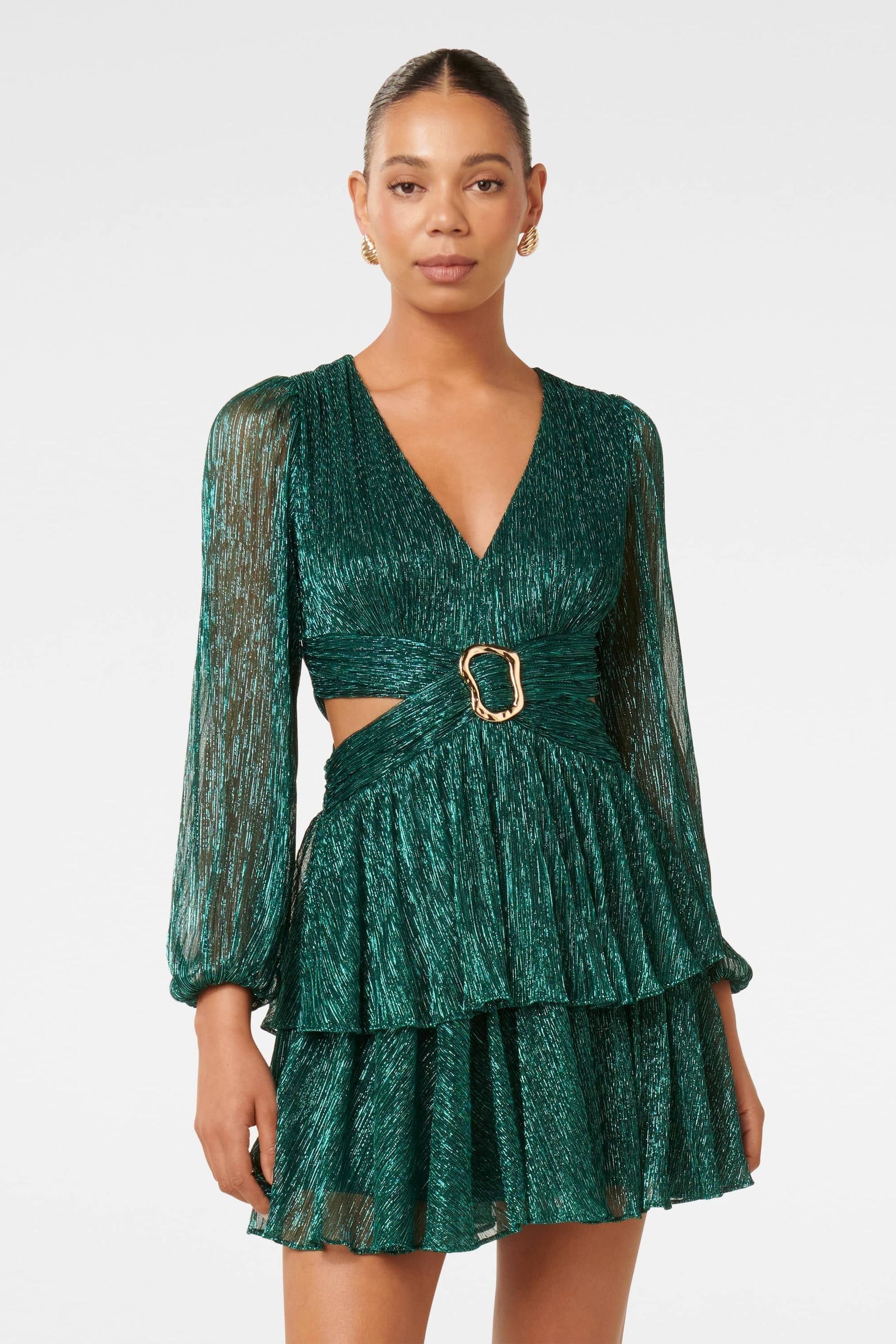 Plisse mini dress cheap