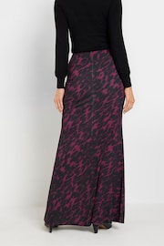 Long Tall Sally Burgundy Red Animal Print Maxi Skirt - Image 3 of 5