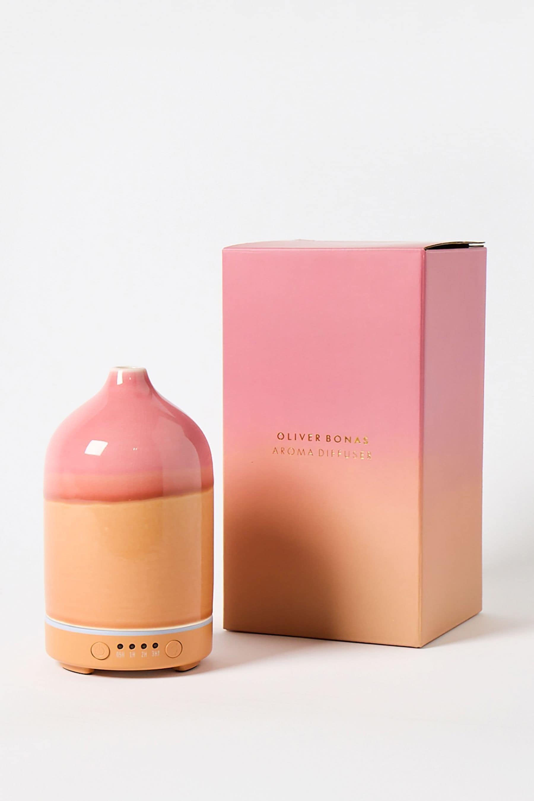 Oliver Bonas Pink Ombre Oil Electric Aroma Diffuser