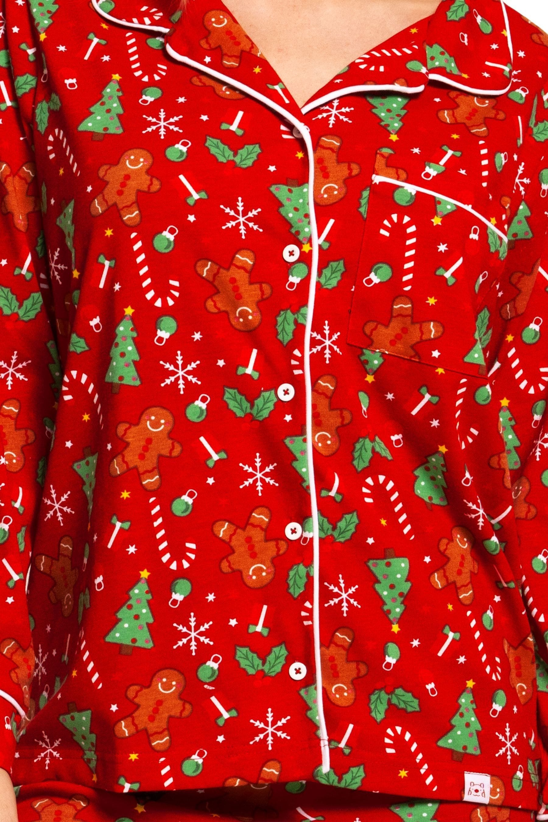 Harry Bear Red Gingerbread Christmas Pyjamas