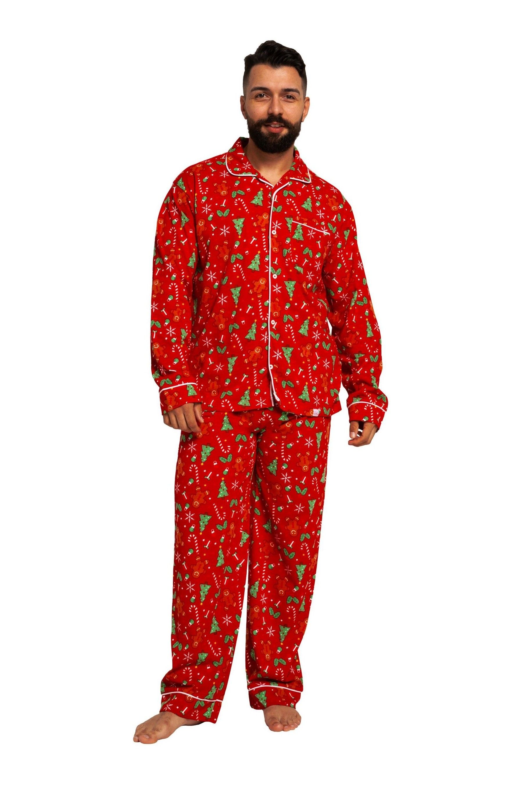 Harry Bear Red Gingerbread Christmas Pyjamas