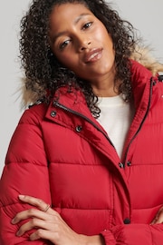 Superdry Red Hooded Mid Layer Short Jacket - Image 5 of 6