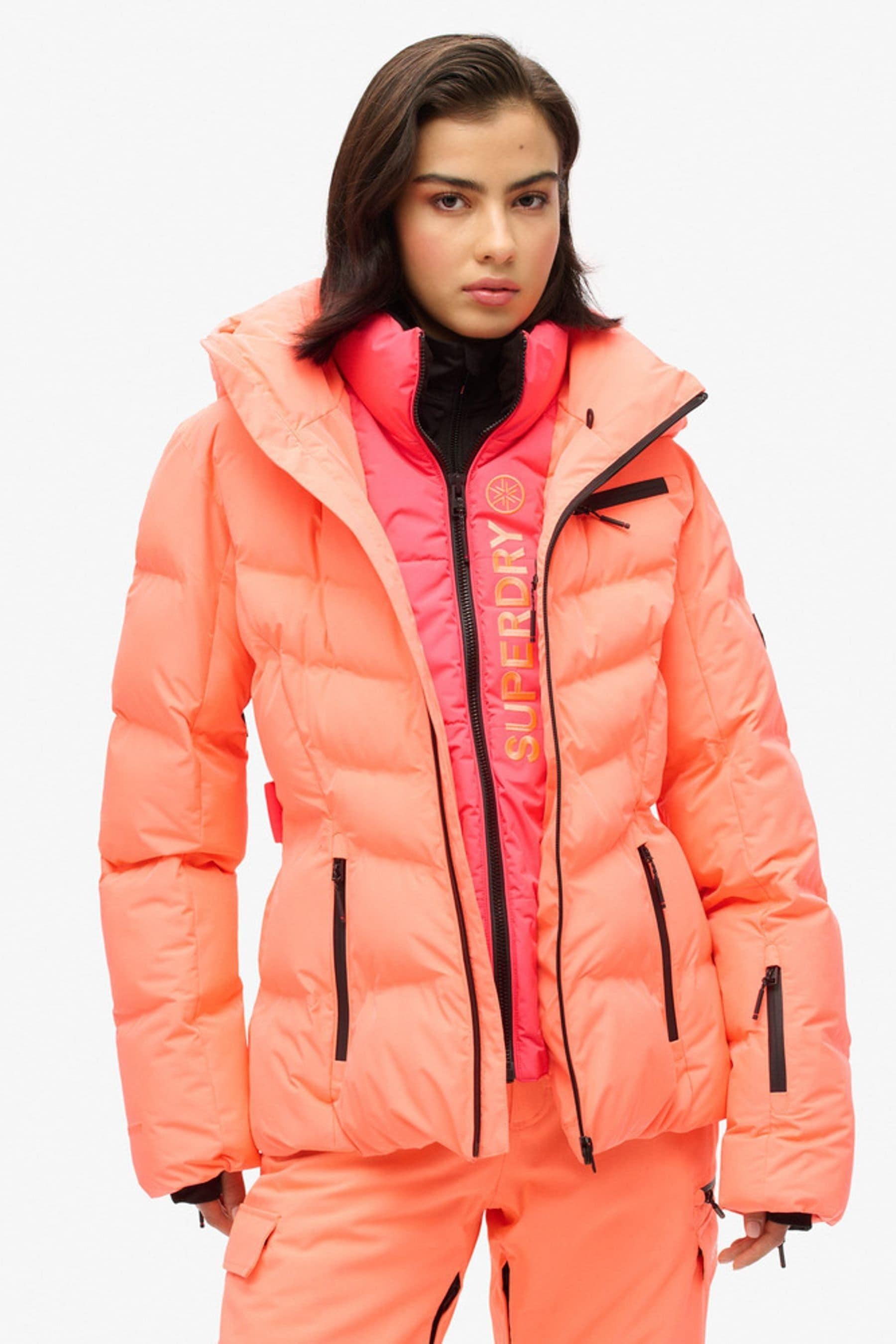 Buy Superdry Pink Ski Luxe Puffer Jacket from Next Ireland
