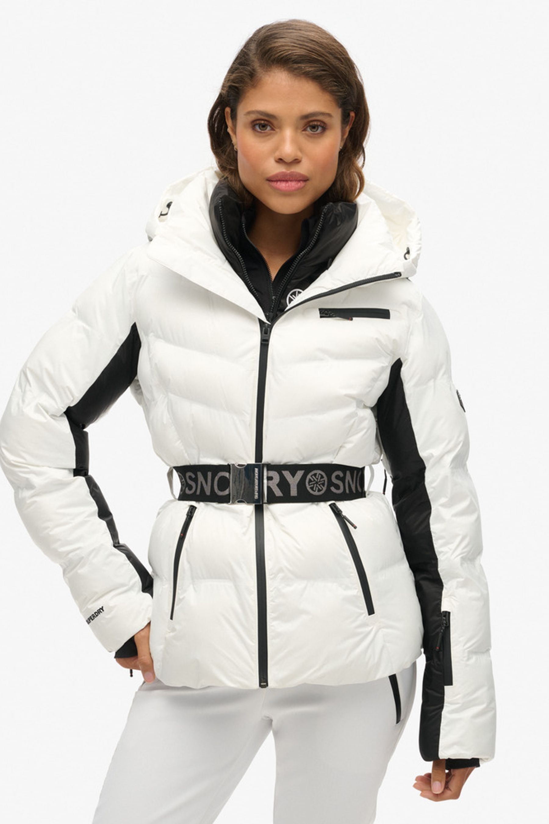 Superdry ski jacket white sales