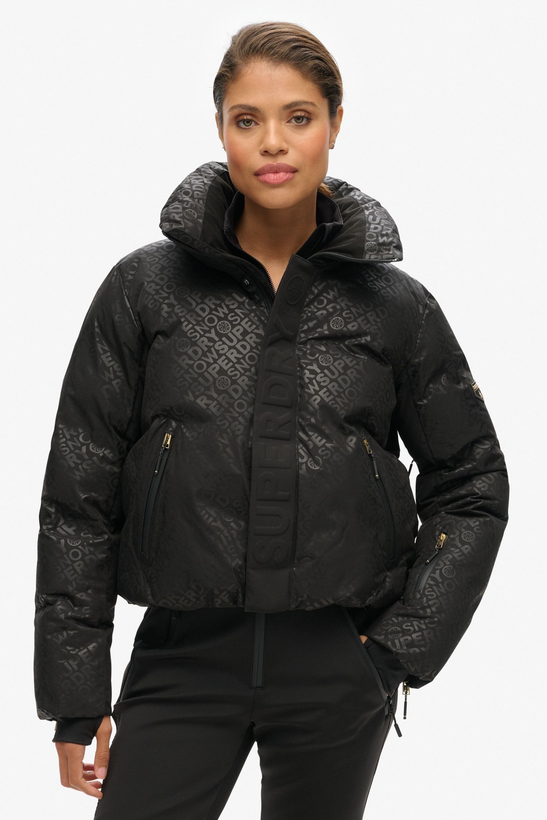 Superdry slim snow puffer jacket discount