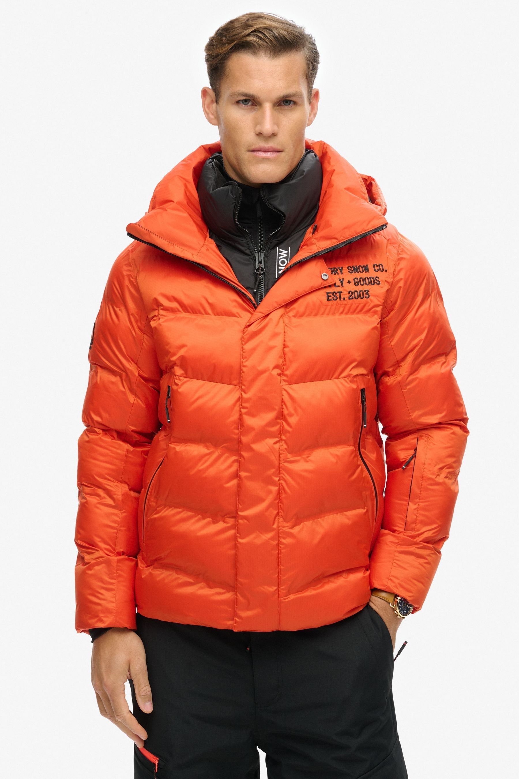 Superdry orange ski jacket on sale