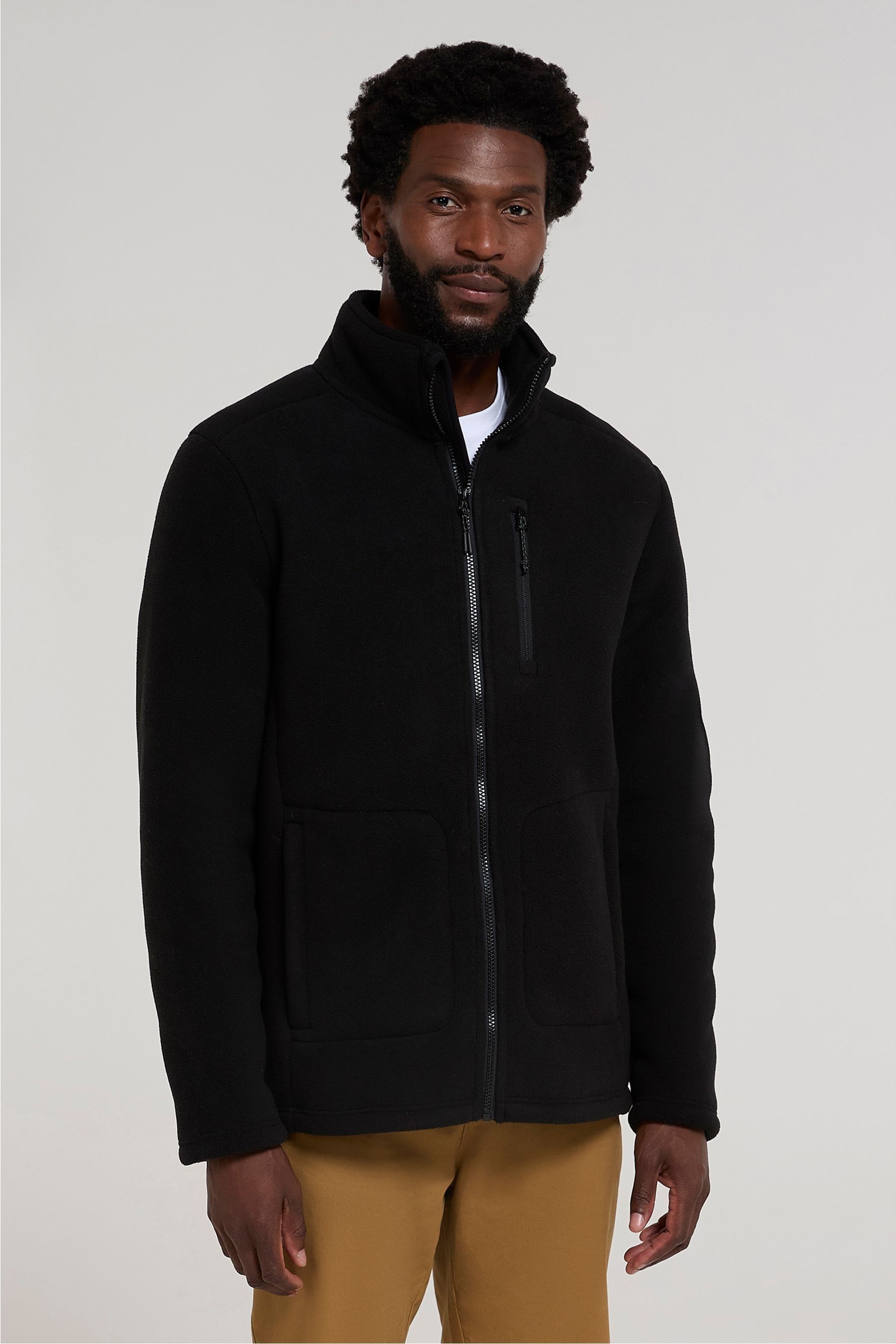 Buy Mountain Warehouse Black Mens Highland Full Zip Fleece from Next Ireland