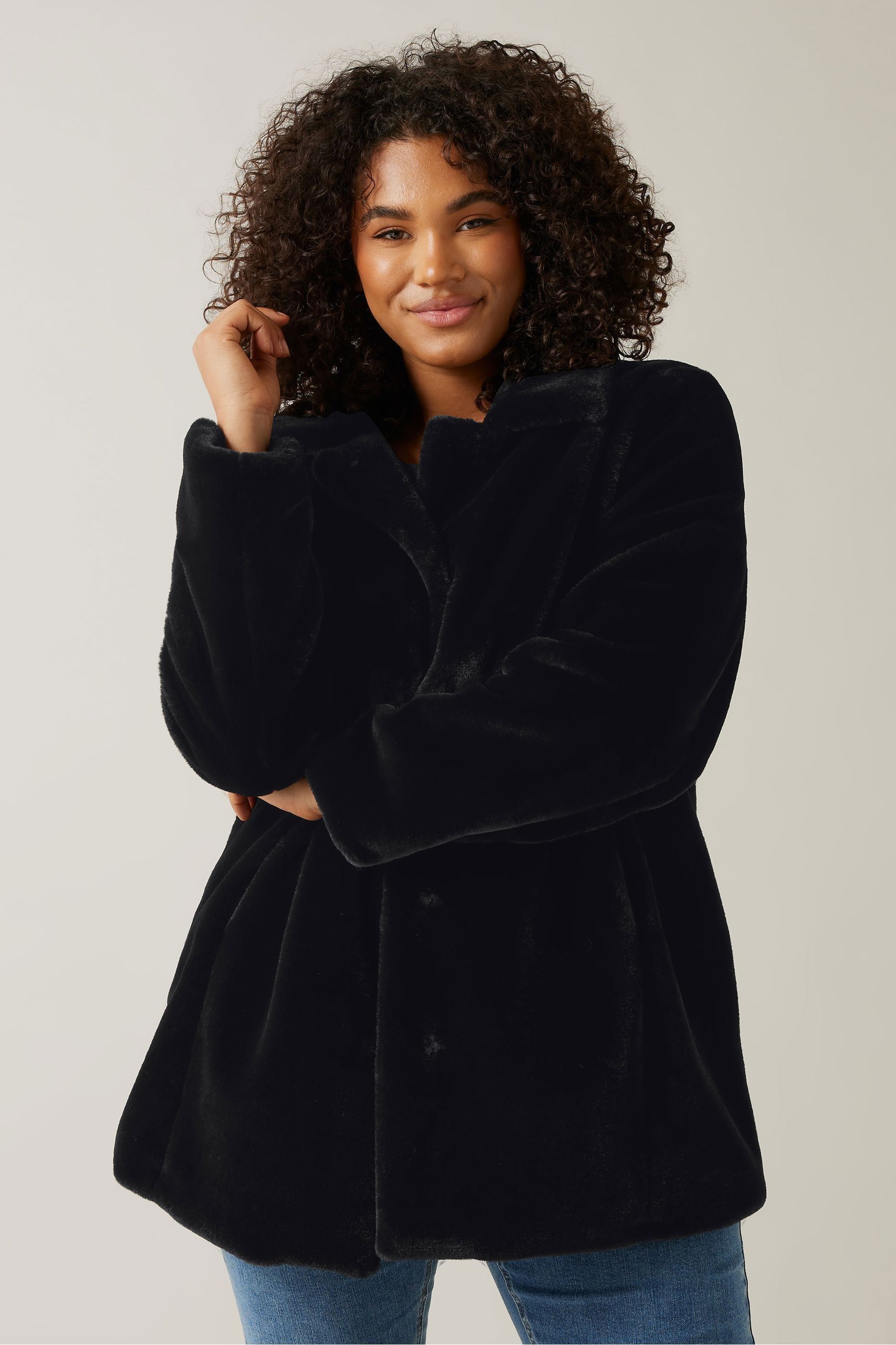 Evans black coat sales