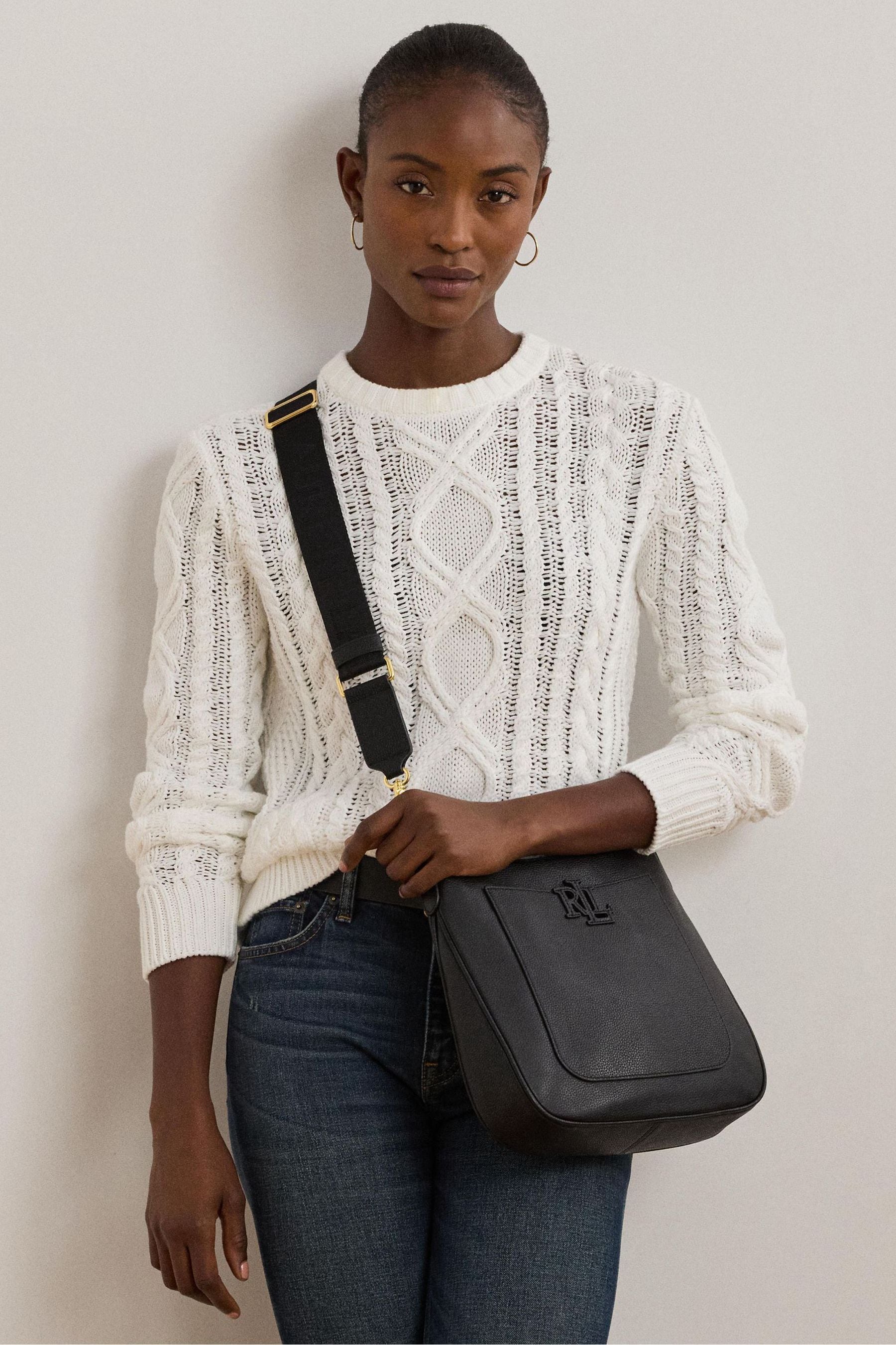 Ralph lauren pebbled leather crossbody bag sale