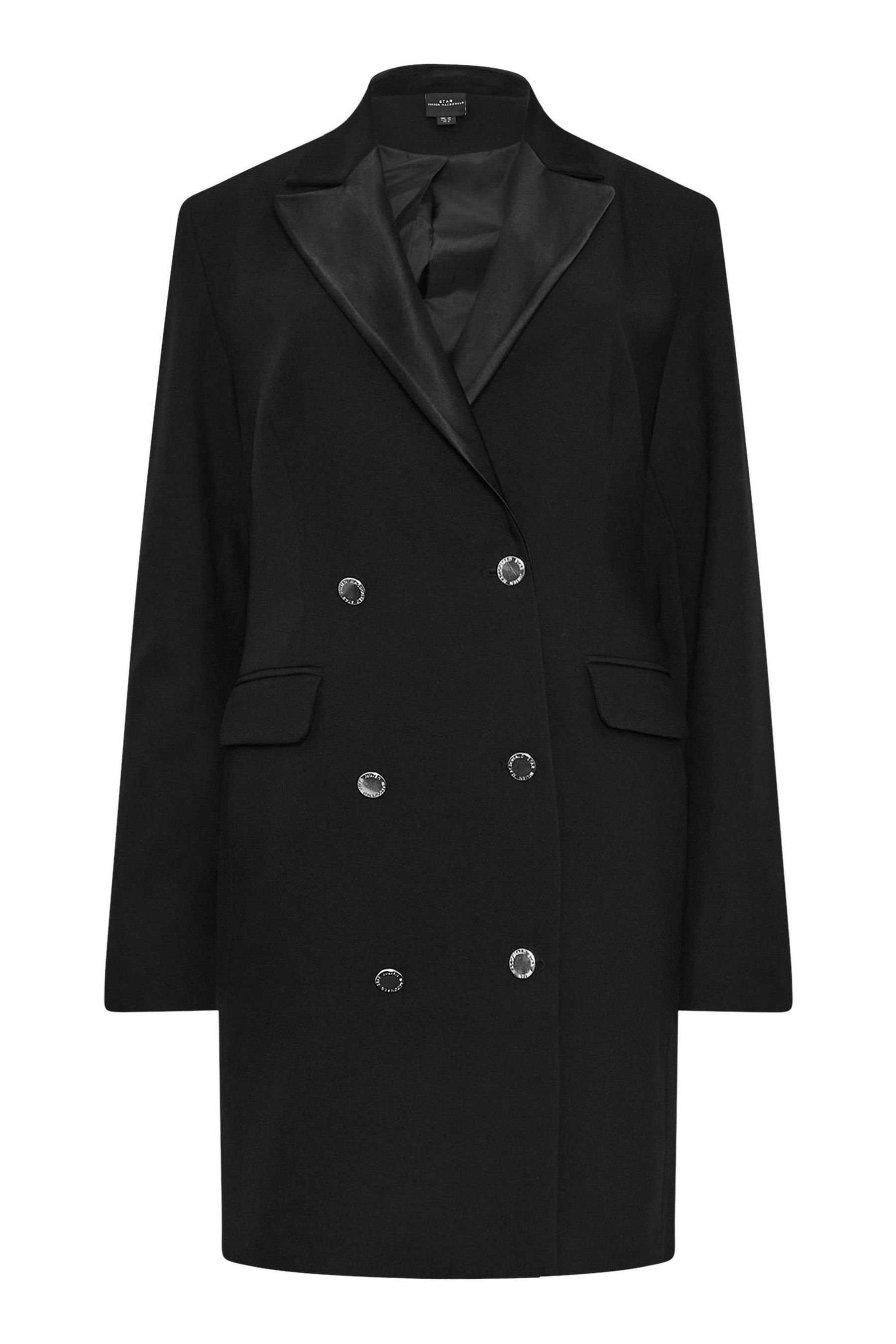 Buy Star by Julien MacDonald Black Tuxedo Button Detail Dress from the Next UK online shop